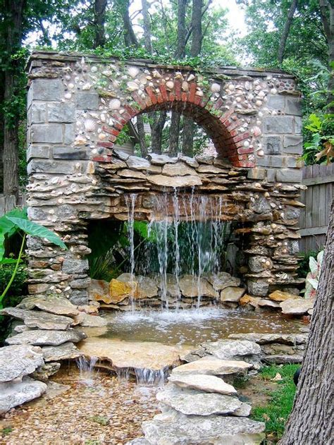 Backyard Water Features Waterfalls Fountain Design Ideas