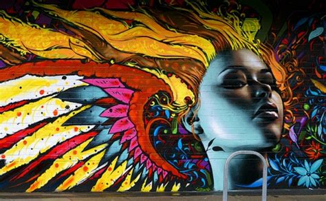 Angel Full Of Color Street Art Amazing Street Art Graffiti Artwork