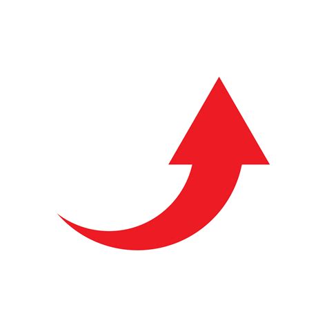 Red Arrow Icon Vector 15021442 Vector Art At Vecteezy