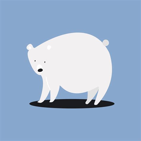 Cute White Polar Bear Illustration Download Free Vectors Clipart