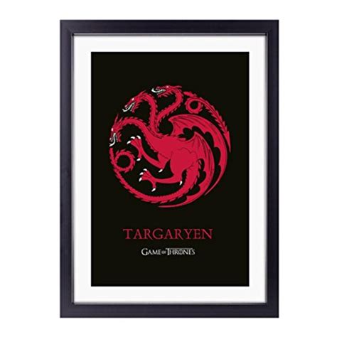 Game Of Thrones House Targaryen Framed Poster Art Print With Mat