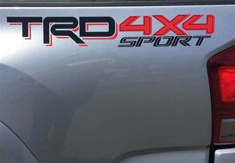 Trd 4x4 Sport Toyota 2016 Vinyl Decals Stickers Etsy