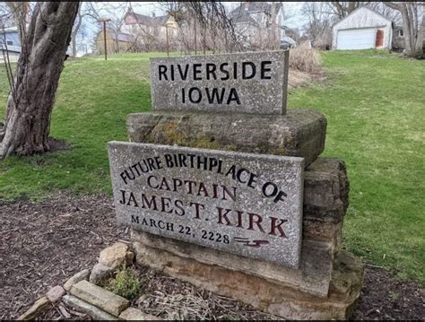 Has Gone Kirk Riverside Iowa Star Trek Novelty Starship Enterprise