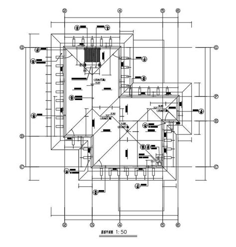 Roof Plan Of 17x10m House Plan Is Given In This Autocad Drawing File 55e