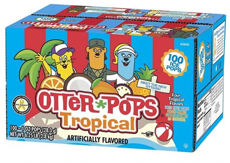 100 Count Otter Pops Tropical Ice Pops - STOCK UP Price!