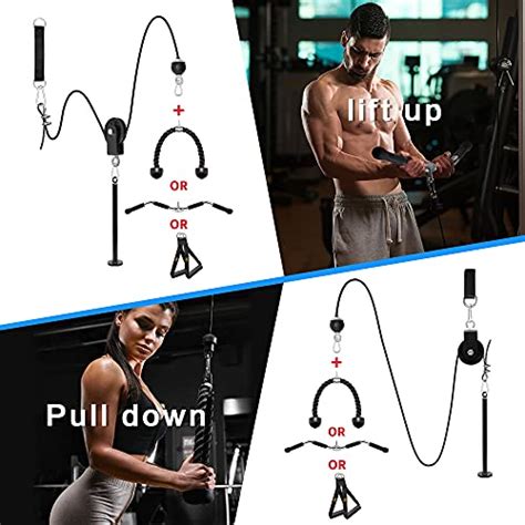 Antelife Fitness Lat And Lift Pulley System Upgraded Pulley Cable