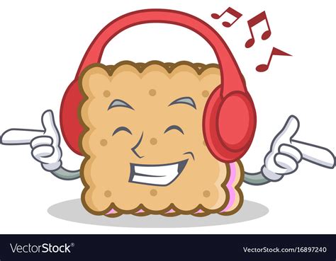 We did not find results for: Listening music biscuit cartoon character style Vector Image