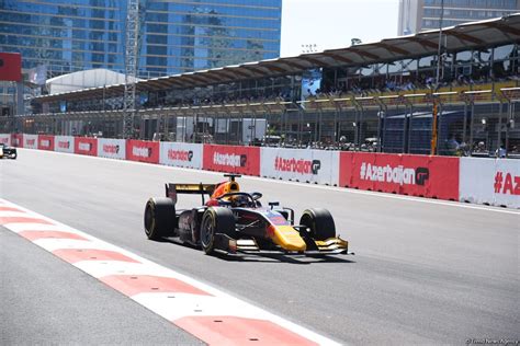 Sprint Race Of Formula 2 Teams Within Formula 1 Azerbaijan Grand Prix