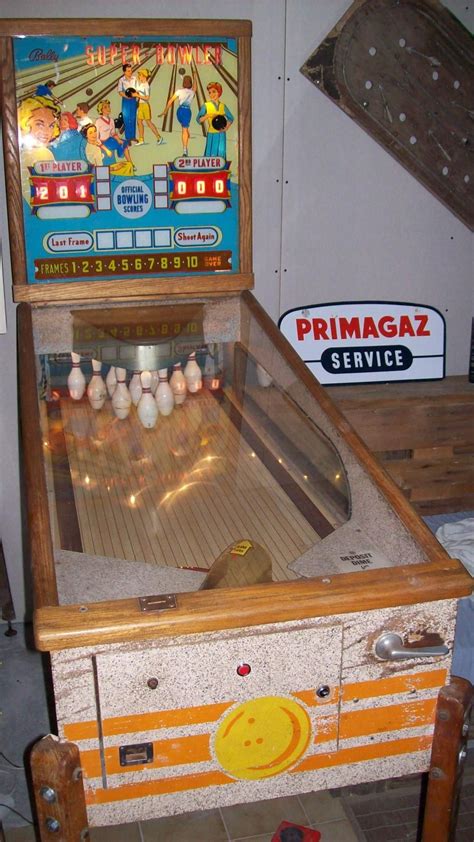 1958 Super Bowler Bally Pinball Machine Arcade Game Machines Pinball