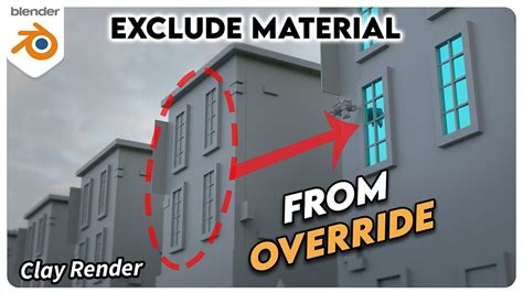 How To Exclude Objects From Override In Blender Disable Glass Material