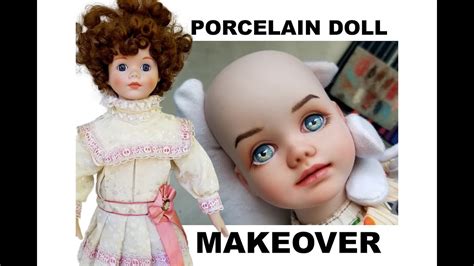 Porcelain Doll Repaint Project Part Three Repainting A Porcelain