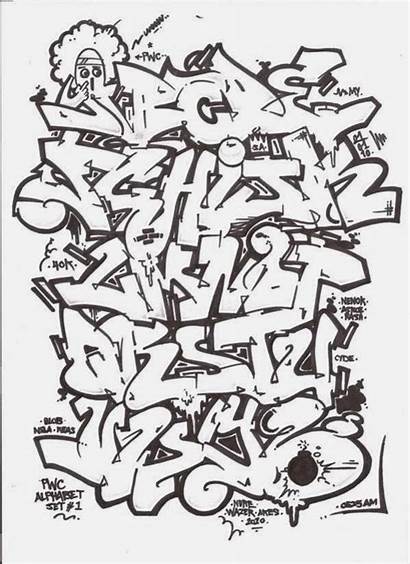 Graffiti Alphabet Wild Lettering Writing Wildstyle Throwie