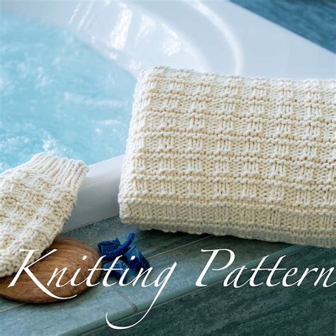Bath Mitts Knitting Pattern Etsy