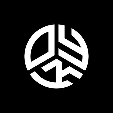 Diseño De Logotipo De Letra Oyk Sobre Fondo Negro Oyk Creative