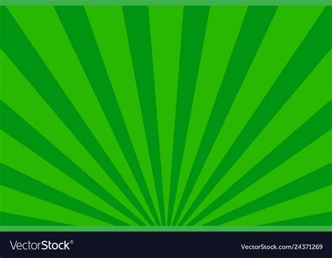 Rays Background Green Retro Royalty Free Vector Image