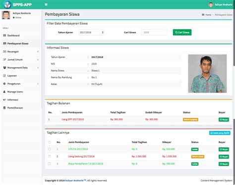 Aplikasi Pembayaran Spp Full Gratis Berbasis Web Buku Belajar