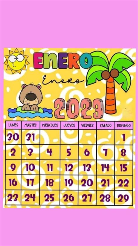 Calendario 2023 Desde Enero Hasta Abril 😊