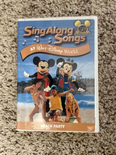 2 Disney Sing Along Songs Dvdsdisneyland Fun And Beach Party Disney