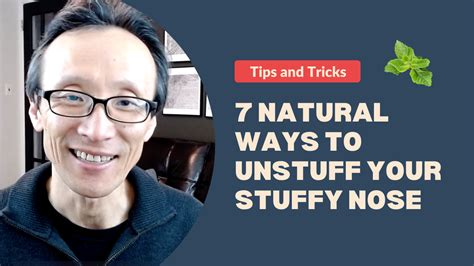 7 Natural Ways To Unstuff Your Stuffy Nose Doctor Steven Y Park Md
