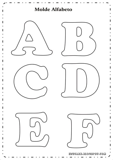 Moldes De Letras Grandes Imprima Aqui Alphabet Letter Templates