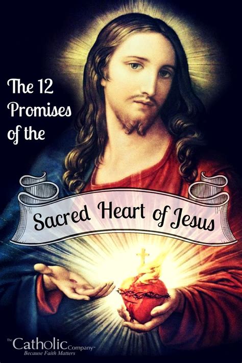 The 12 Promises Of The Sacred Heart Of Jesus Sagrado Corazon De Jesus