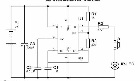 infrared transmitter circuit diagram