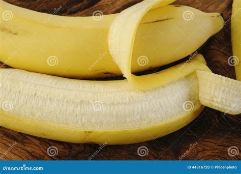 Fresh Bananas On Wood Royalty Free Stock Photography Cartoondealer