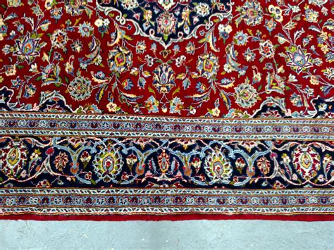 Red Kashan Persian Rug, 4'5" x 6'7", Ready for your Living Room!