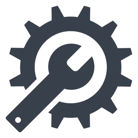 Wrench And Gear Icon Transparent Png And Svg Vector File
