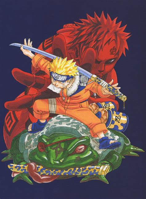 Masashi Kishimoto Naruto Uzumaki Artbook Gaara Naruto Uzumaki