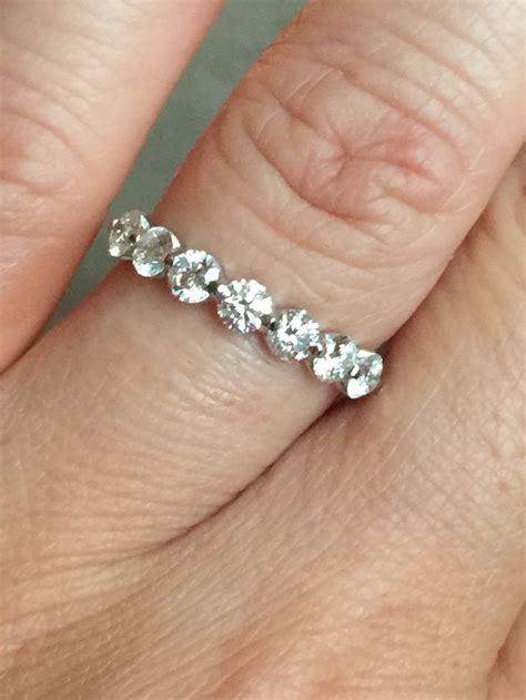 Floating Diamond Wedding Band With Engagement Ring Earline Ledford
