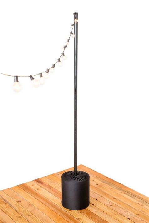 Iyn Stands String Light Pole Stand With Tank Base Freestanding Portable String Light Solution