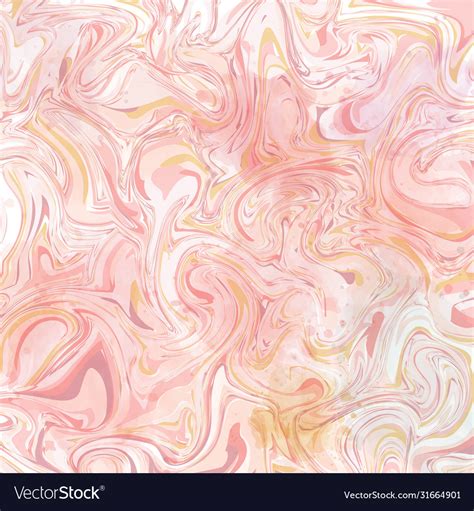 Abstract Liquid Pink Marble Effect Background Vector Image