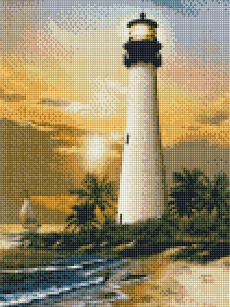 Lighthouse Full Drill Diamond Painting Kit 5d Diamond Cross Etsy
