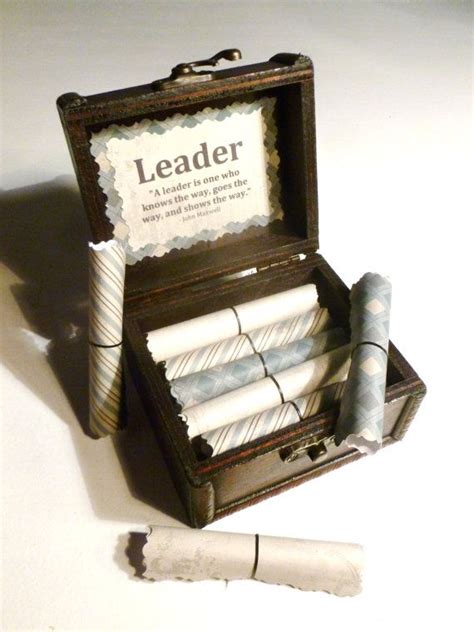I know you will be successful wherever you go. Leadership Box - Leadership Quotes in a Wood Box - boss ...