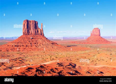 Monument Valley Arizona United States Of America North America Stock