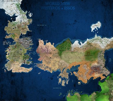 No Spoilers One Of The Most Detailed Maps Of Westeros And Essos