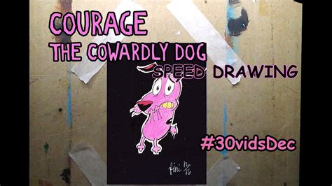 2 Courage The Cowardly Dog Speed Drawing 30vidsdec Youtube