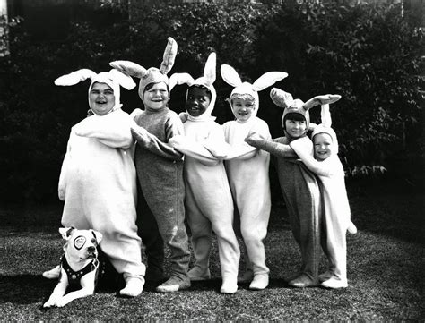 stars of the our gang series dressed up for easter easter photos vintage photos photo