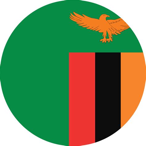 Circle Flag Of Zambia 11571497 Png