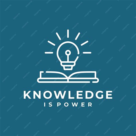 Premium Vector | Knowledge is power icon