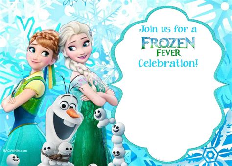 Frozen Birthday Invite Template Free