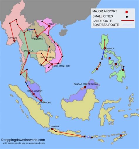 2019 Southeast Asia Travel Route And Itineraries From 2 Weeks Up To