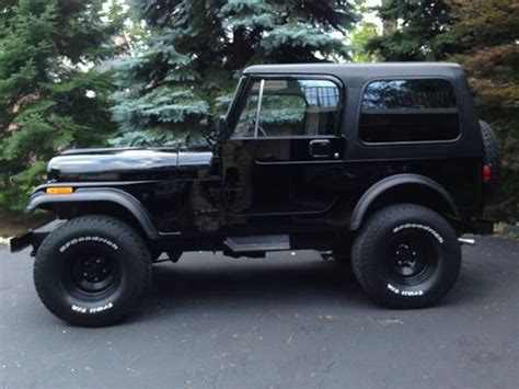 Buy Used 1986 Black Jeep Cj7 With Hartop Just Restored No Reserve