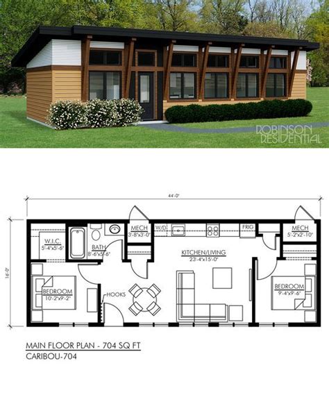 2br With Galley Kitchen Boarding The Living Room Container House Plans