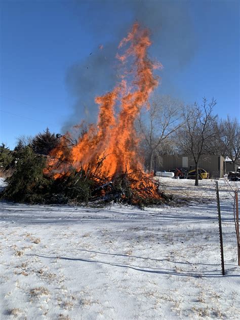 Snow Days Are Made For Burn Piles Rhomestead