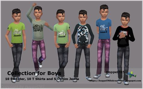 Hoppel785s Kreationen Sims 3 And Sims 4 Sims 4 Collection For Boys