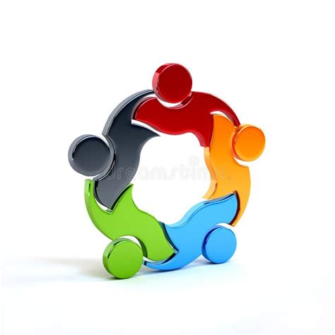 People Group Teamwork Logo Stock Illustration Illustration Of