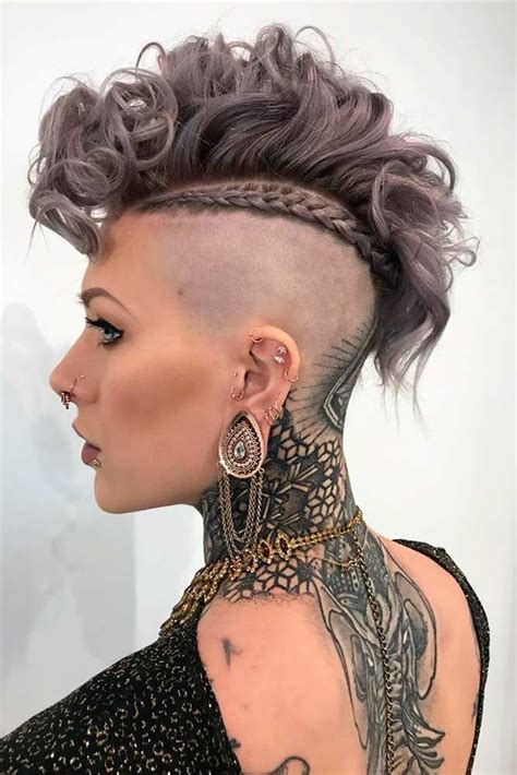 26 cool faux hawk inspired hairstyles for women fohawk haircut hair styles short hair styles