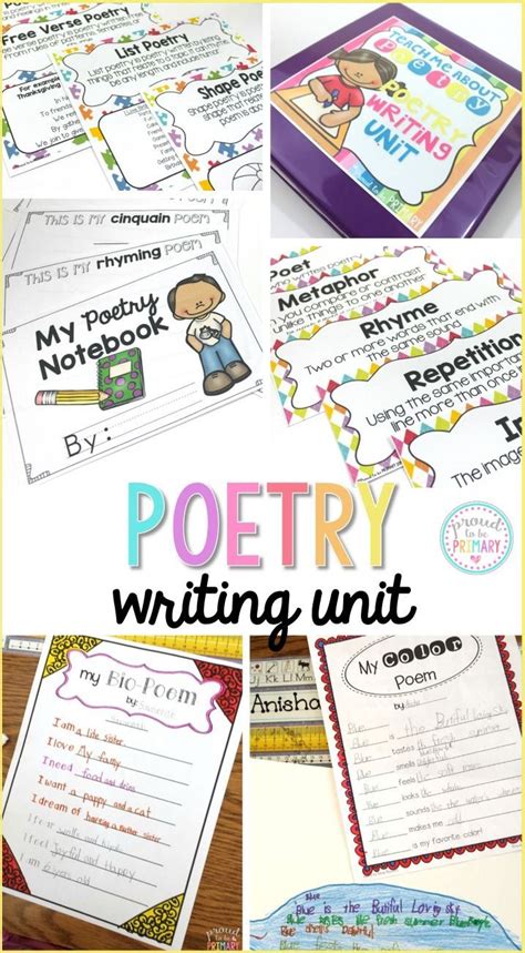 Poetry Writing Unit Includes Many Activities To Teach How To Write 13
